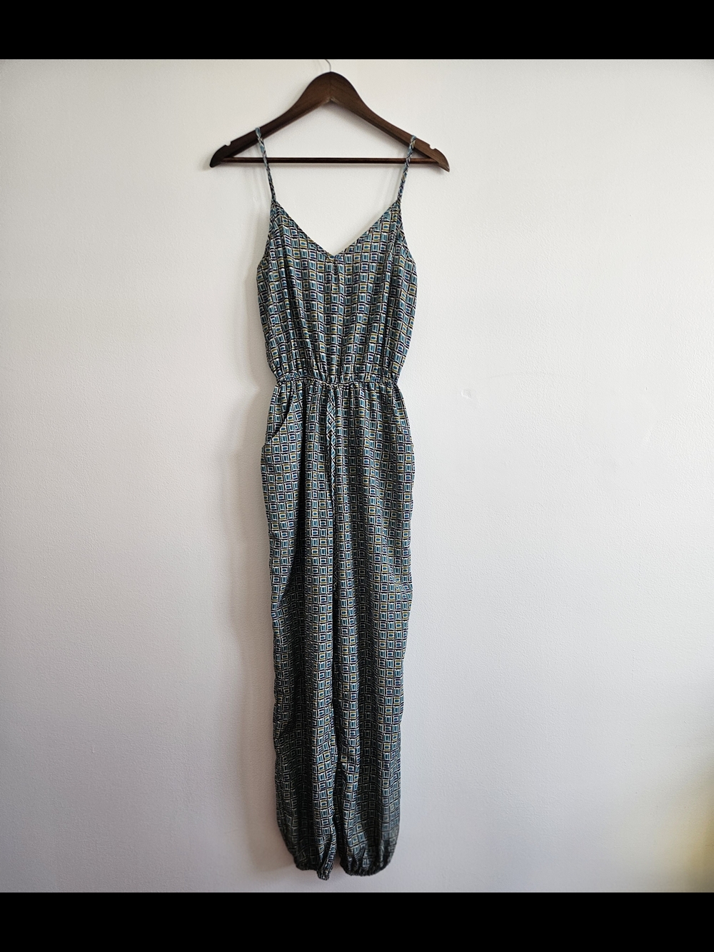 Liberty Love Jumpsuit Blue Green  XS